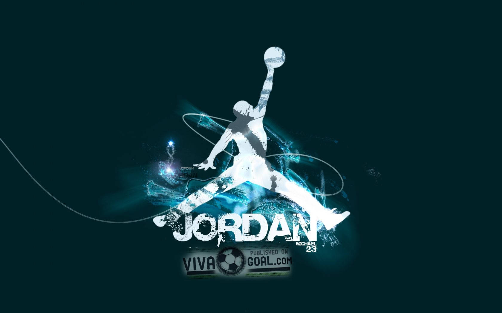 Geniallogo De Baloncesto De Jordan Fondo de pantalla