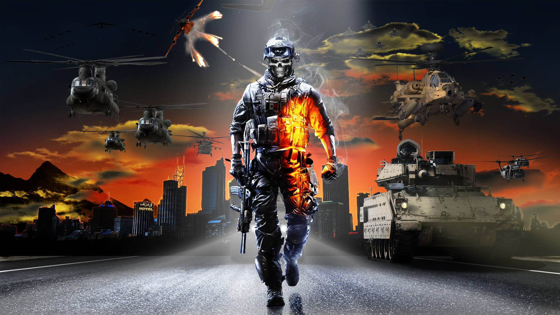 Soldadogenial De Battlefield 3 En El Camino Fondo de pantalla