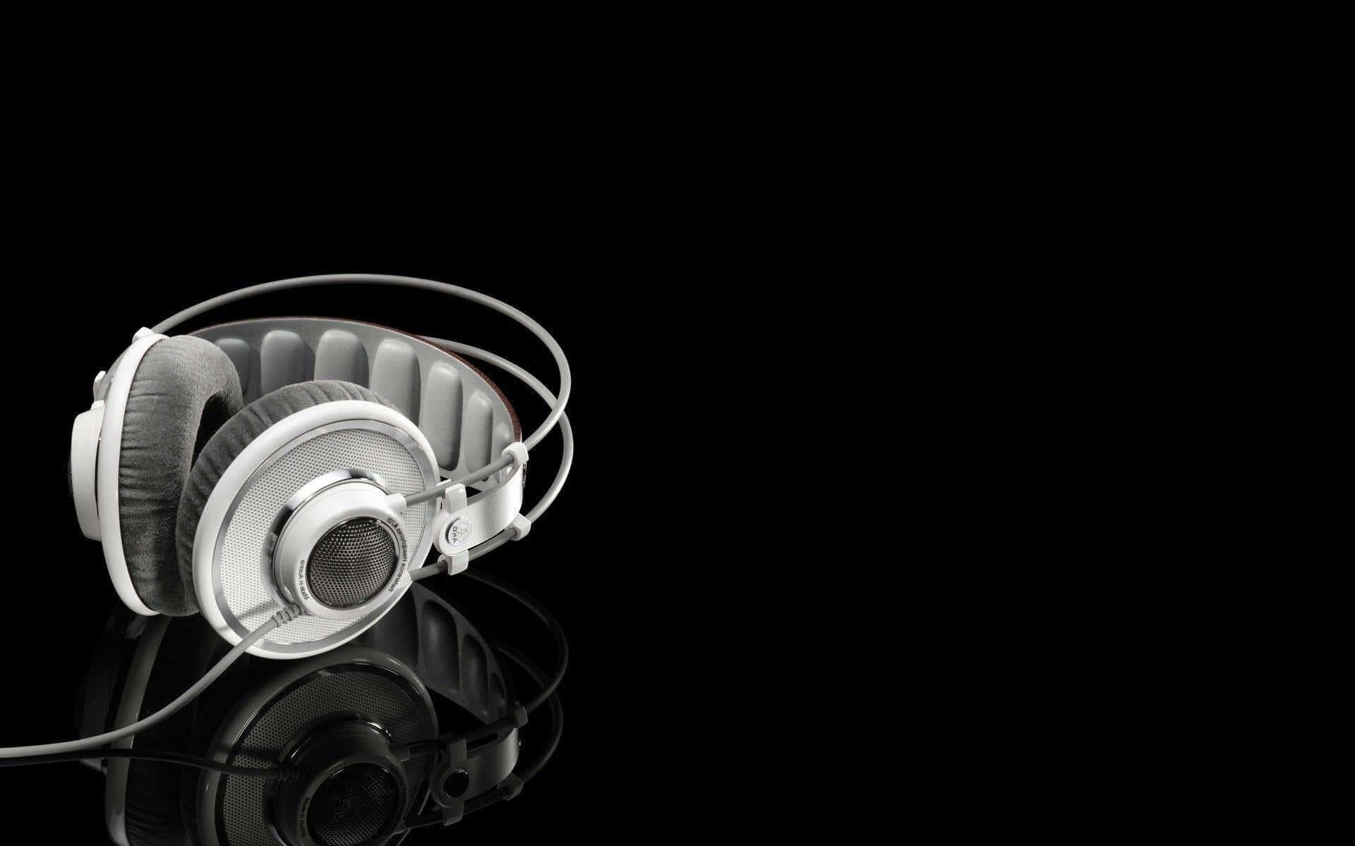 Cooleschwarz-weiß Kopfhörer Abbildung