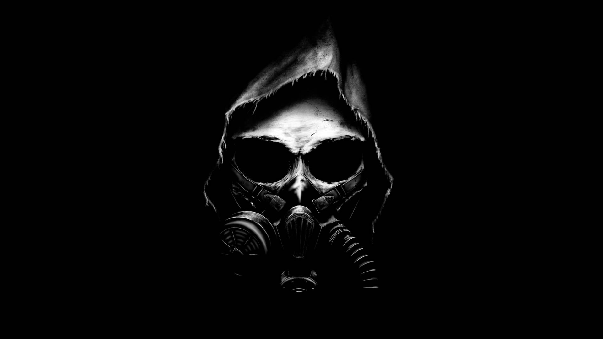 Cool Black Gas Mask Wallpaper