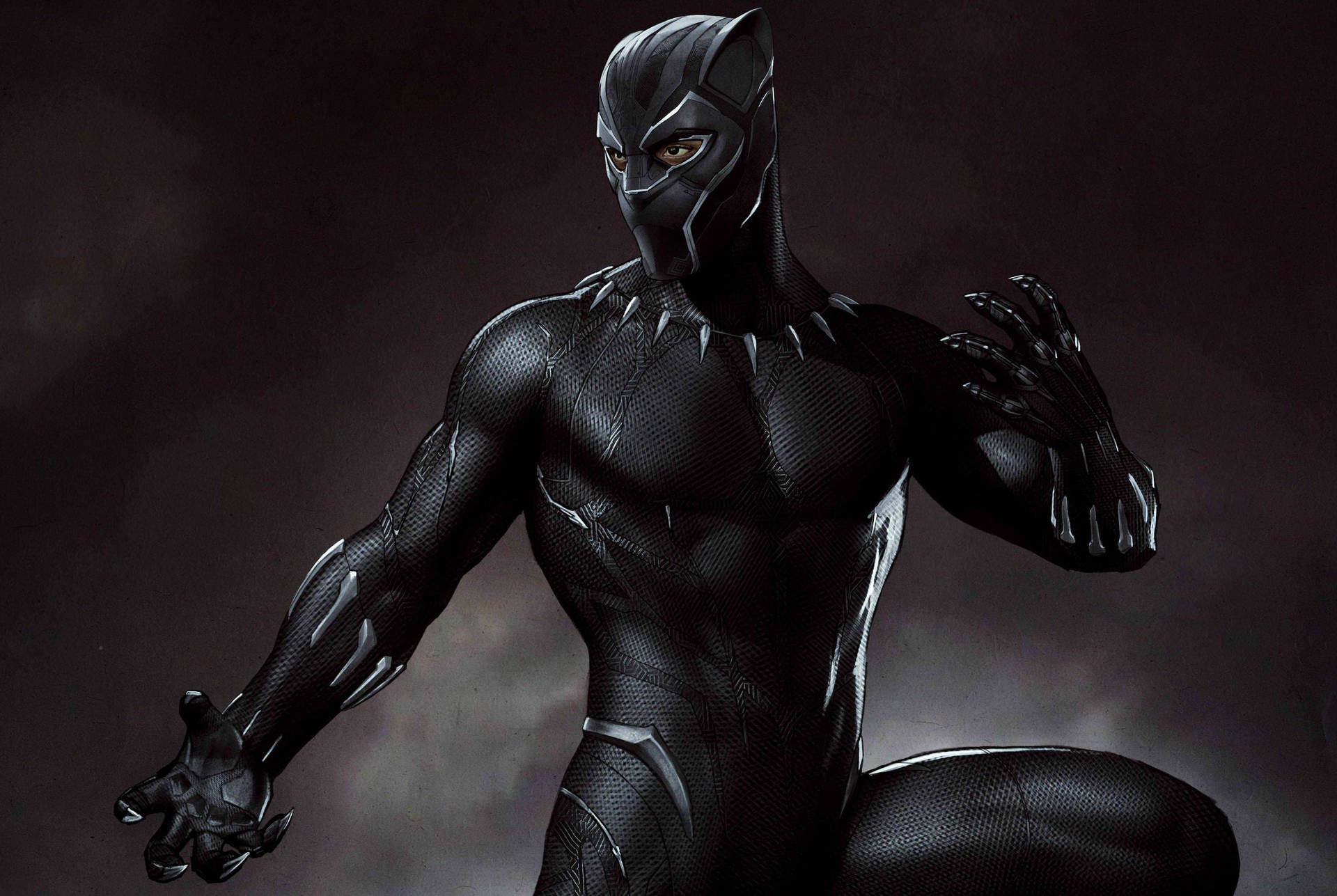 Cool Black Panther 4K Ultra HD Dark Art Wallpaper