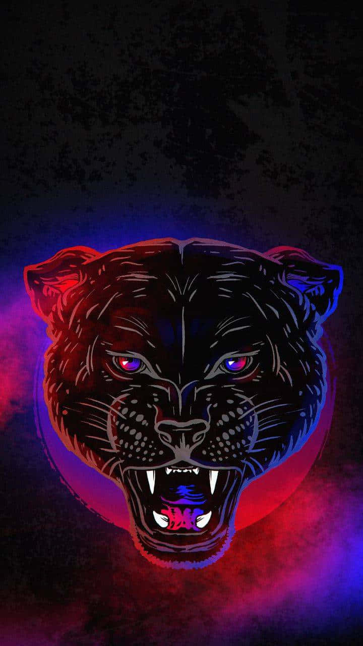Black panther animal fantasy vera velichko luminos face pink eyes  HD wallpaper  Peakpx