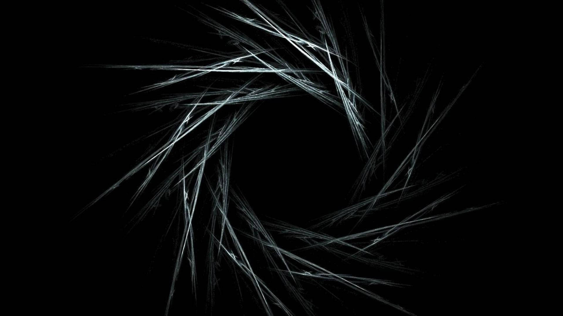 Cool Black Spiral Shape Wallpaper