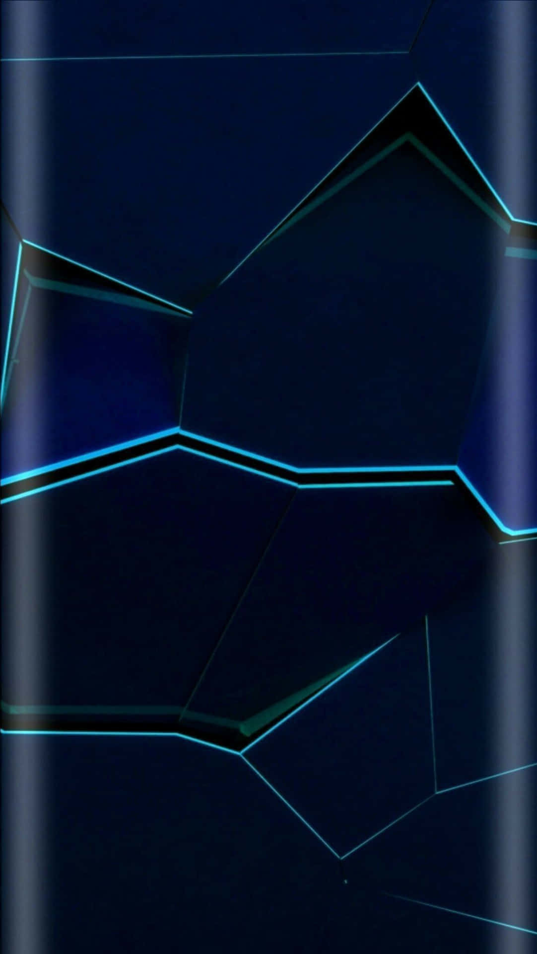 Fantasticosfondo Blu Astratto Per Iphone Con Design Di Ideogrammi. Sfondo