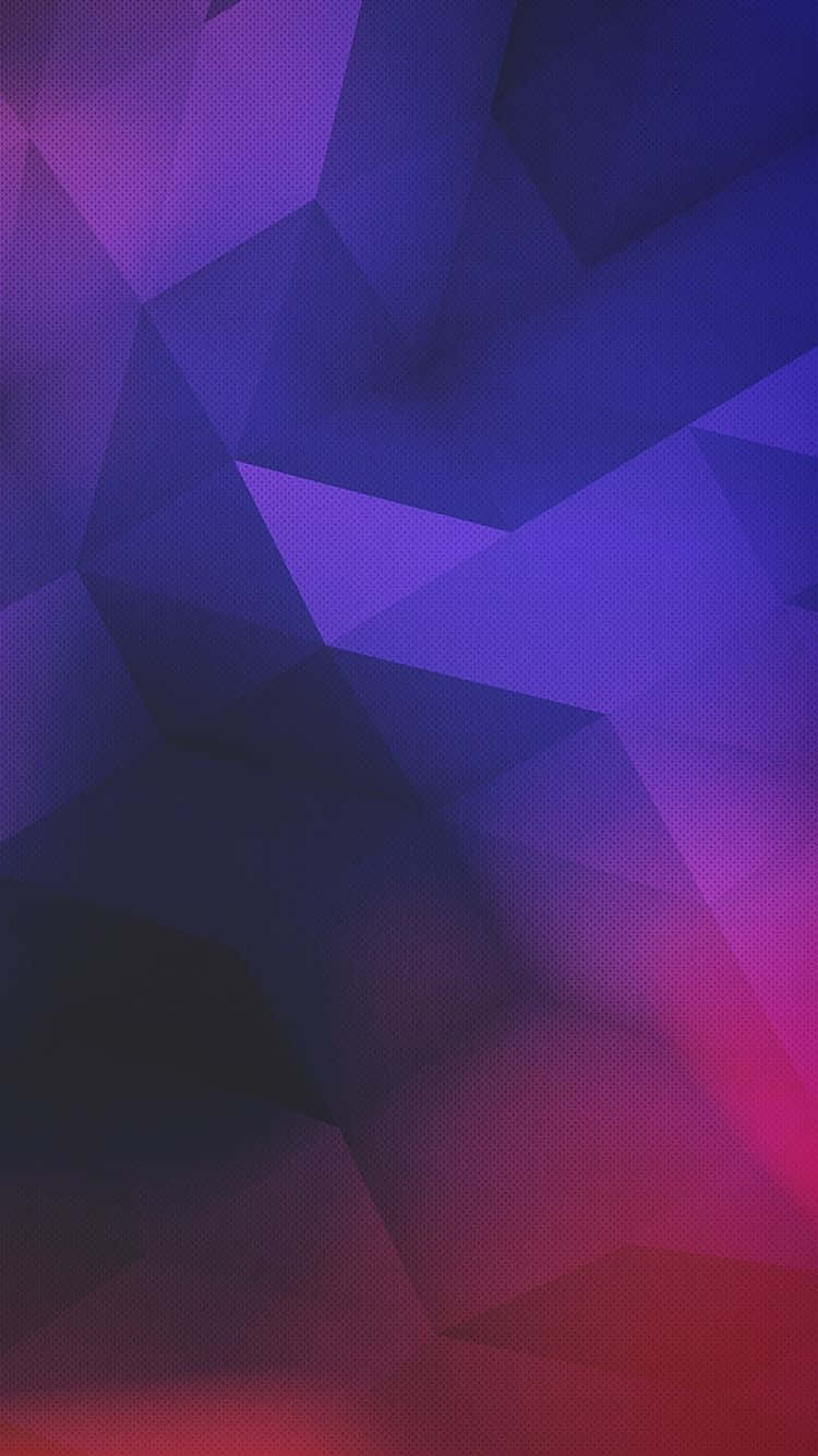 Cool Blå Abstrakt iPhone Geometriske figurer Wallpaper