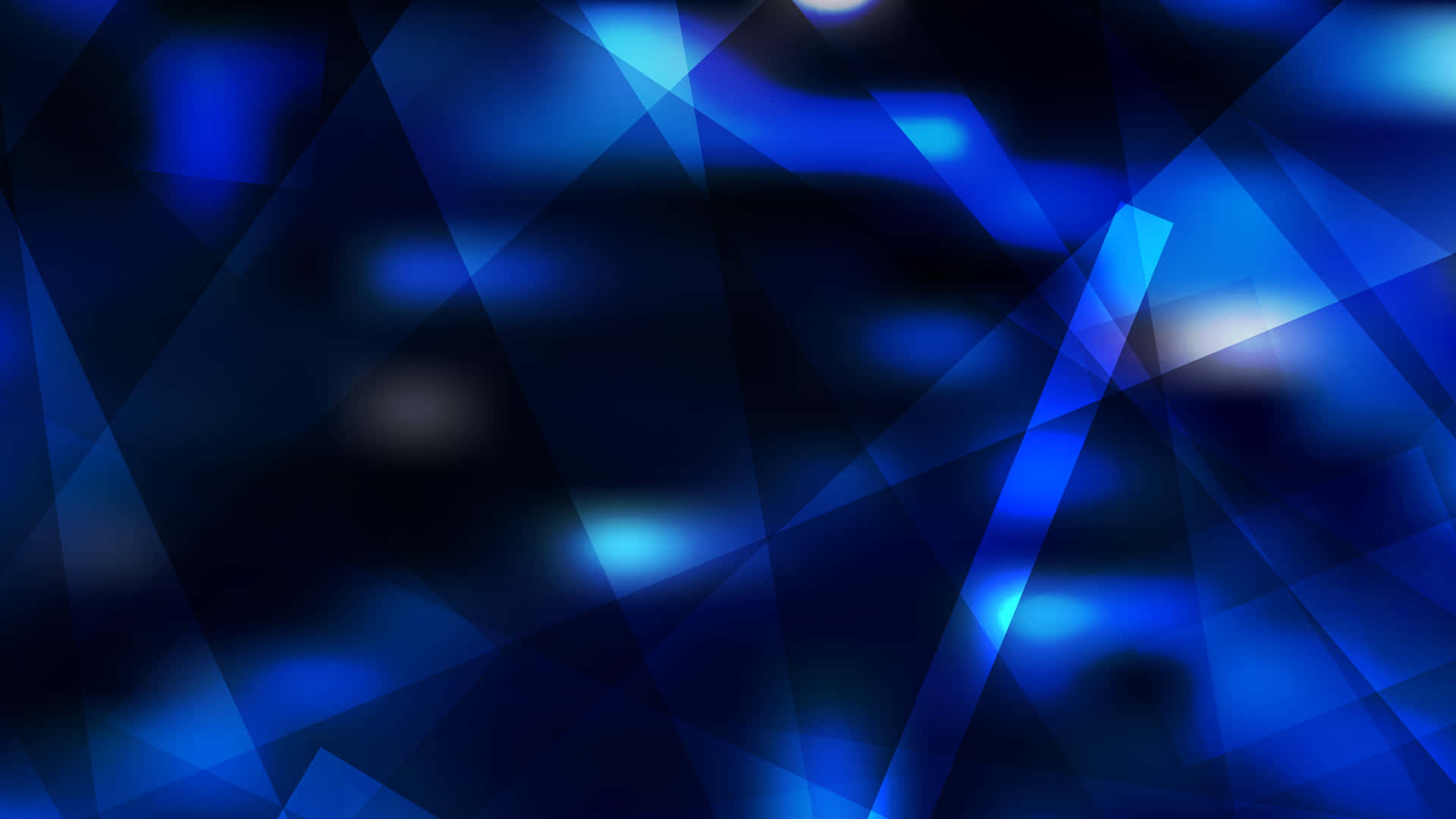 Blue Abstract Background With Lights And Triangles