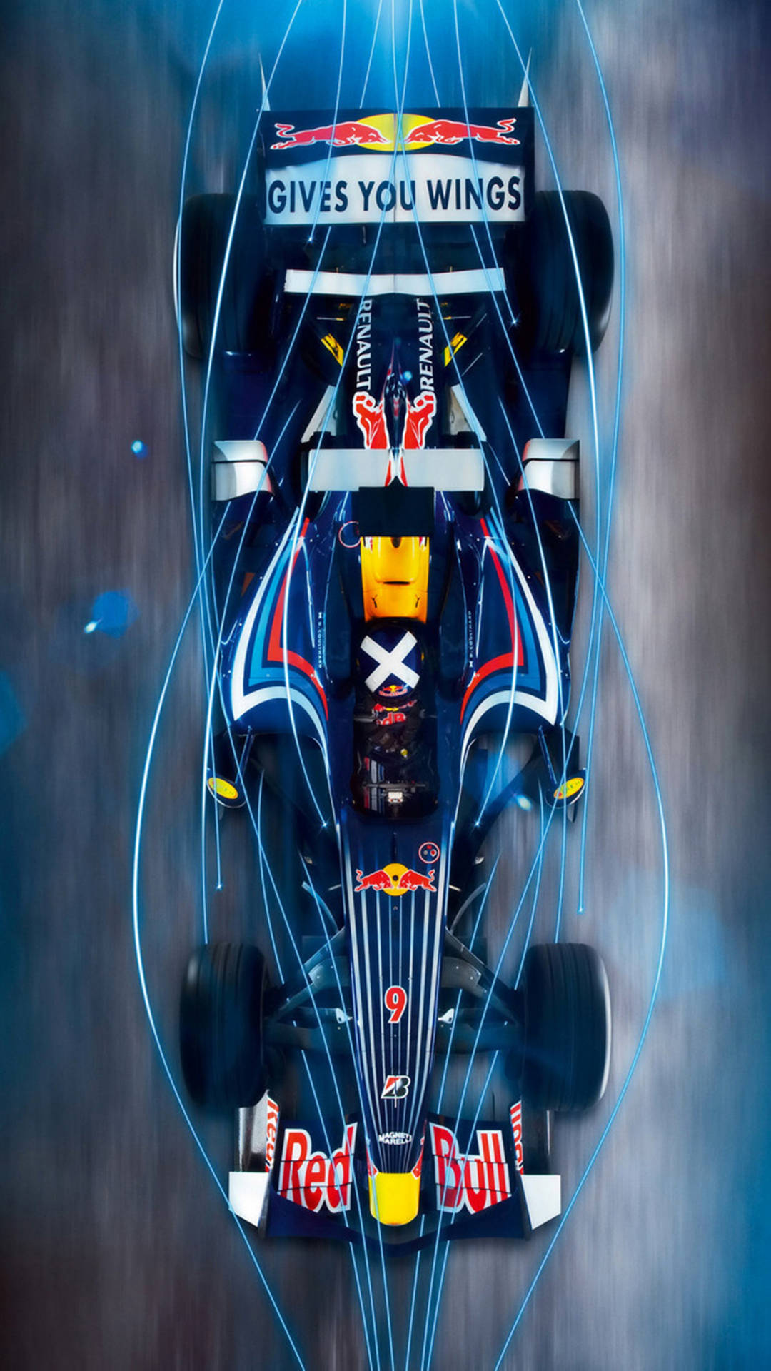 Cooltblå Formula F1 Telefon Wallpaper