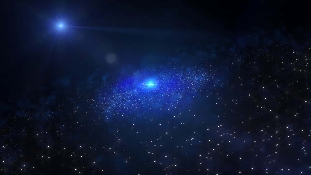 Galassiamaestosa Blu Sfondo