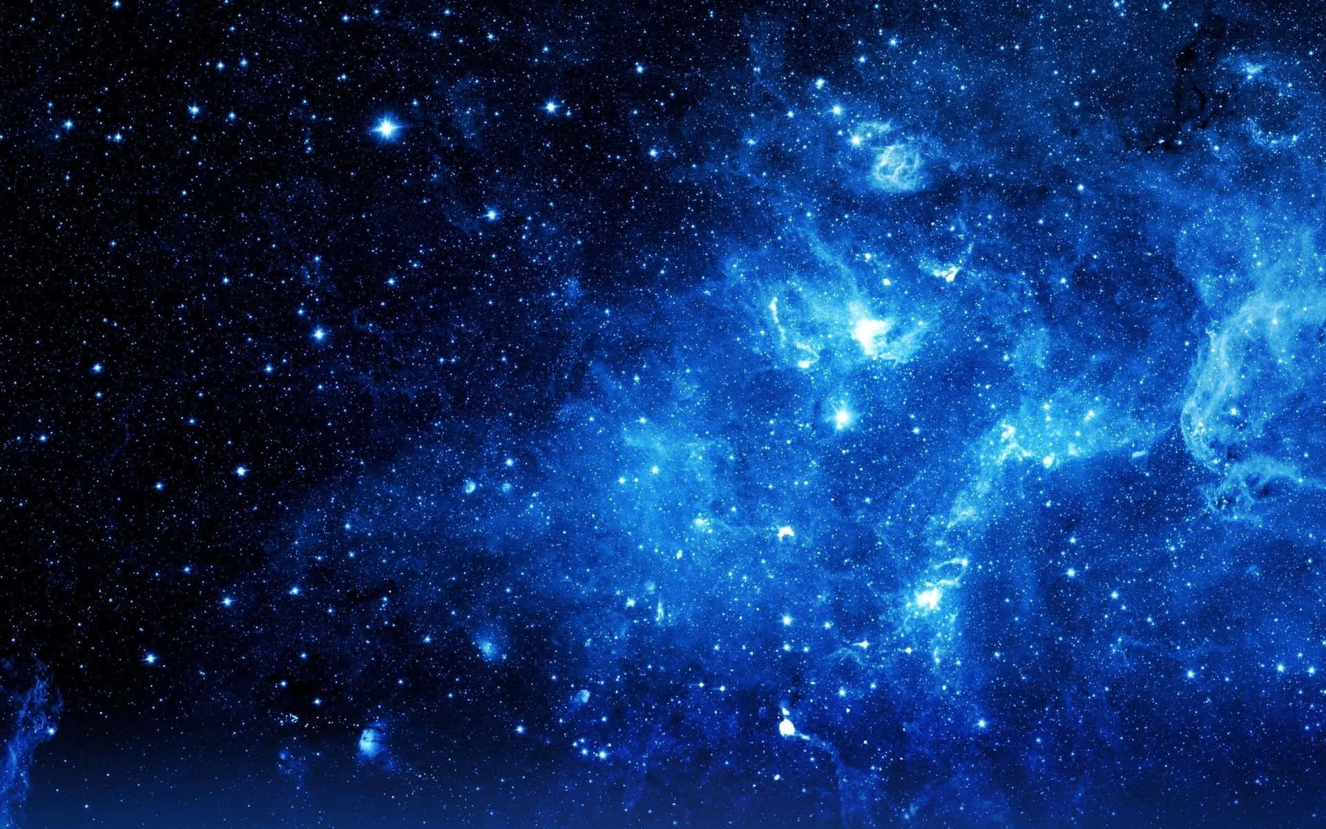 "immerse Yourself Into The Cool Blue Of This Stunning Galaxy" Wallpaper