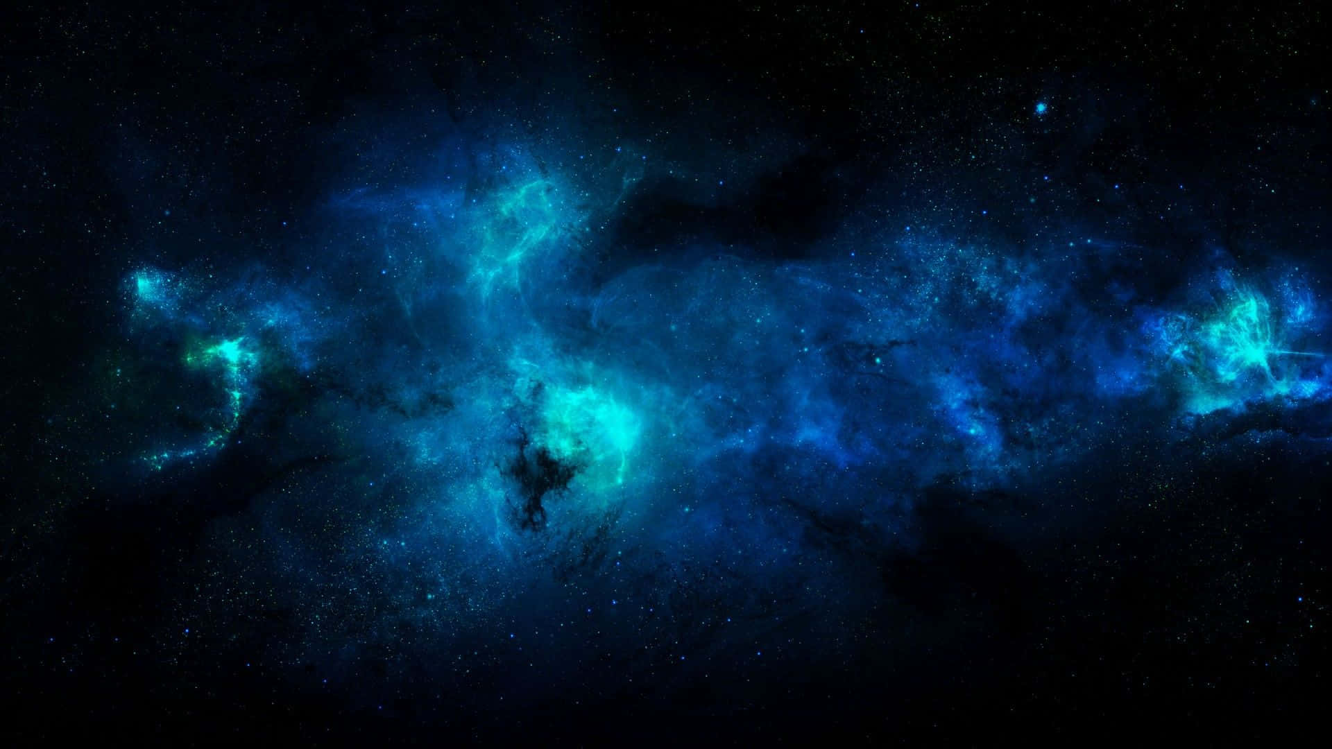 Unarepresentación Solitaria De La Belleza Y La Serenidad, Esta Galaxia Azul Cool Seguramente Te Transportará A Otro Universo. Fondo de pantalla