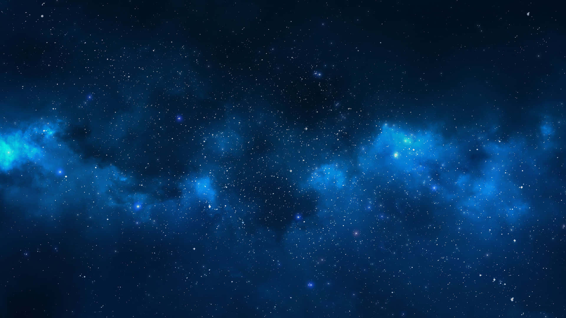 Scorriattraverso L'immensa E Fresca Galassia Blu Sfondo