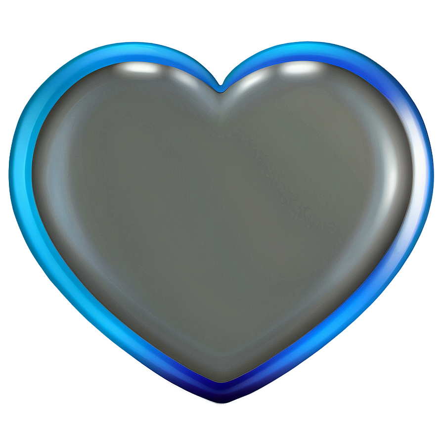Cool Blue Heart Emoji Png Tyd PNG