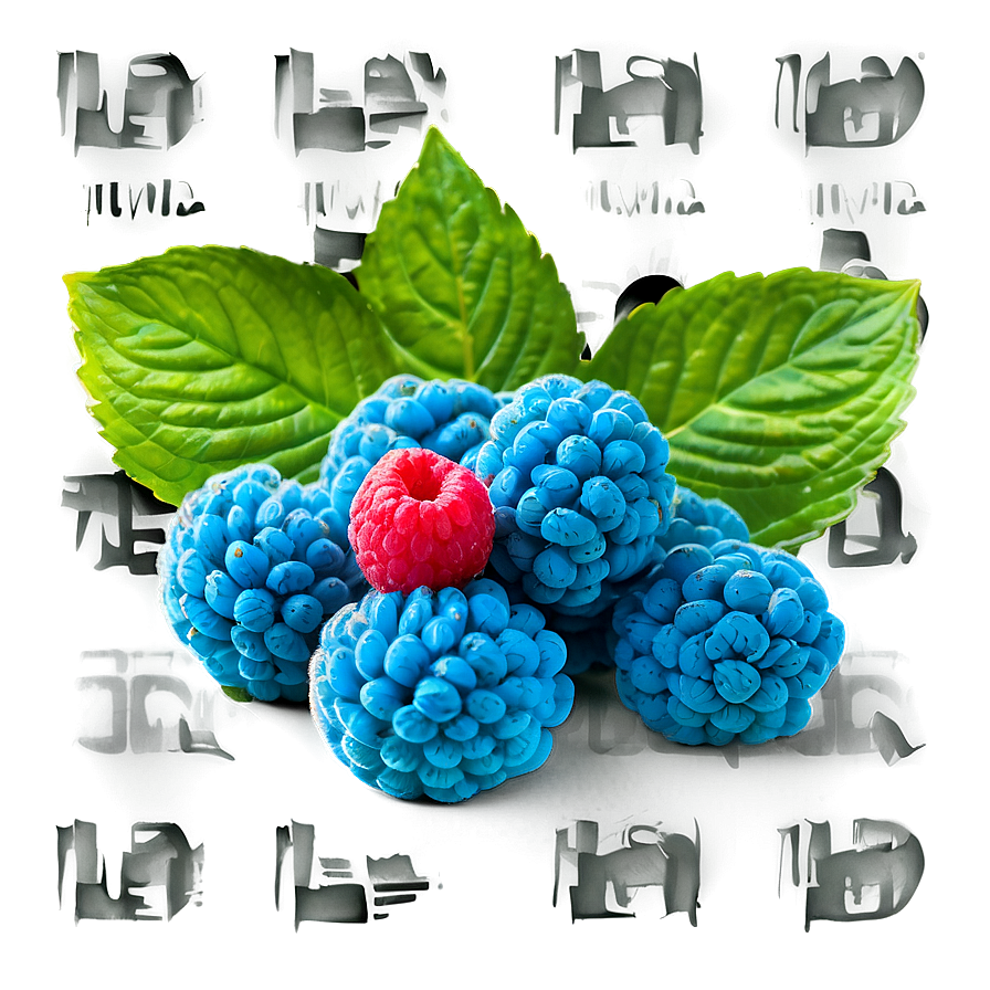 Cool Blue Raspberry Treat Png Gsb24 PNG