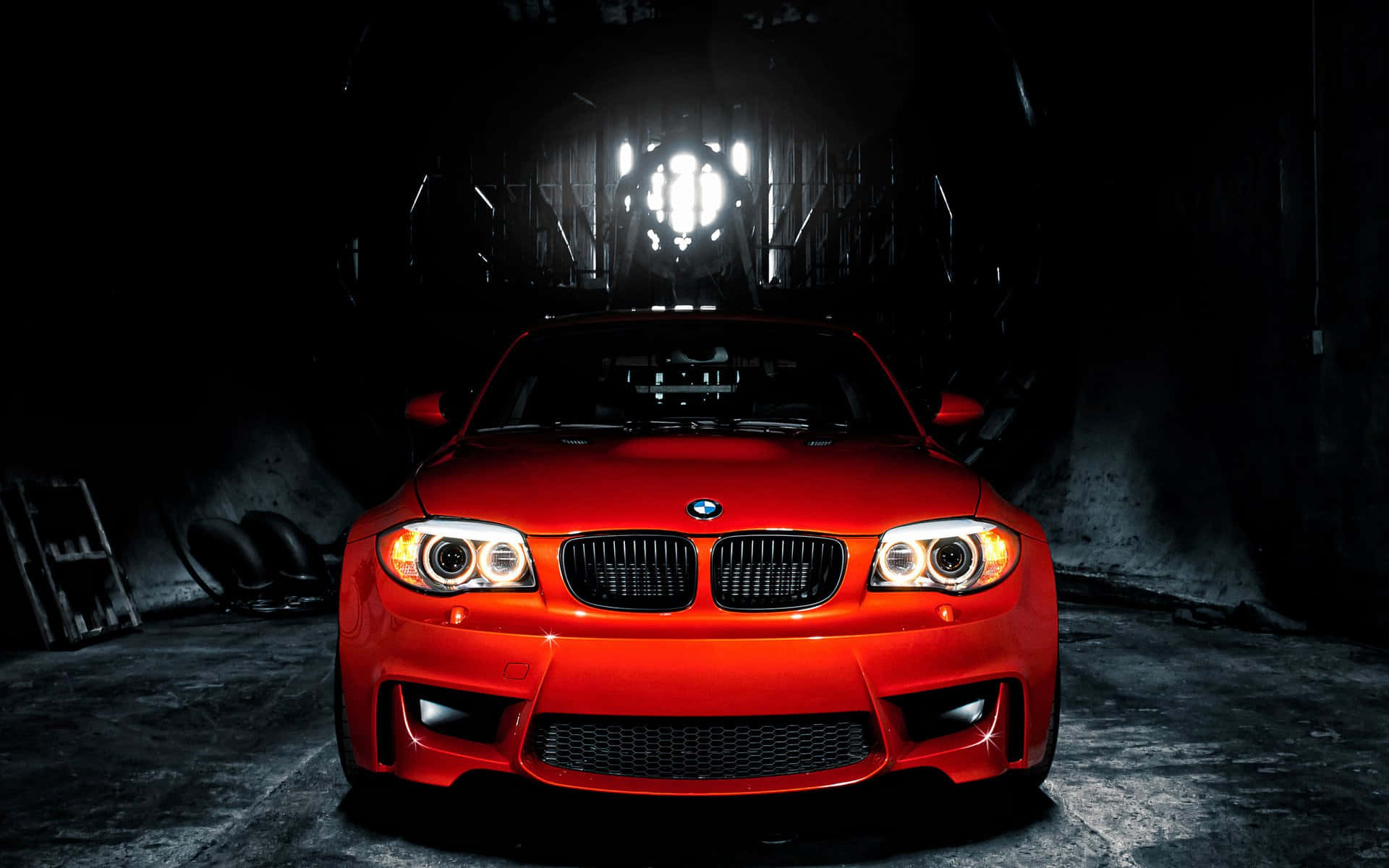 Cool Red BMW 1 Wallpaper
