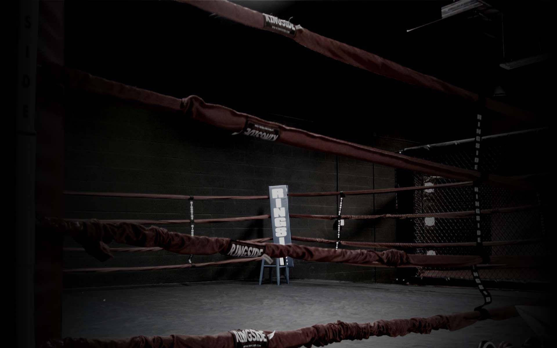 Image  Man Jumping Rope in Boxing Ring Wallpaper