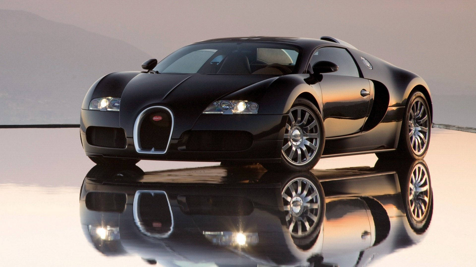 Cool Bugatti Black Matte Wallpaper
