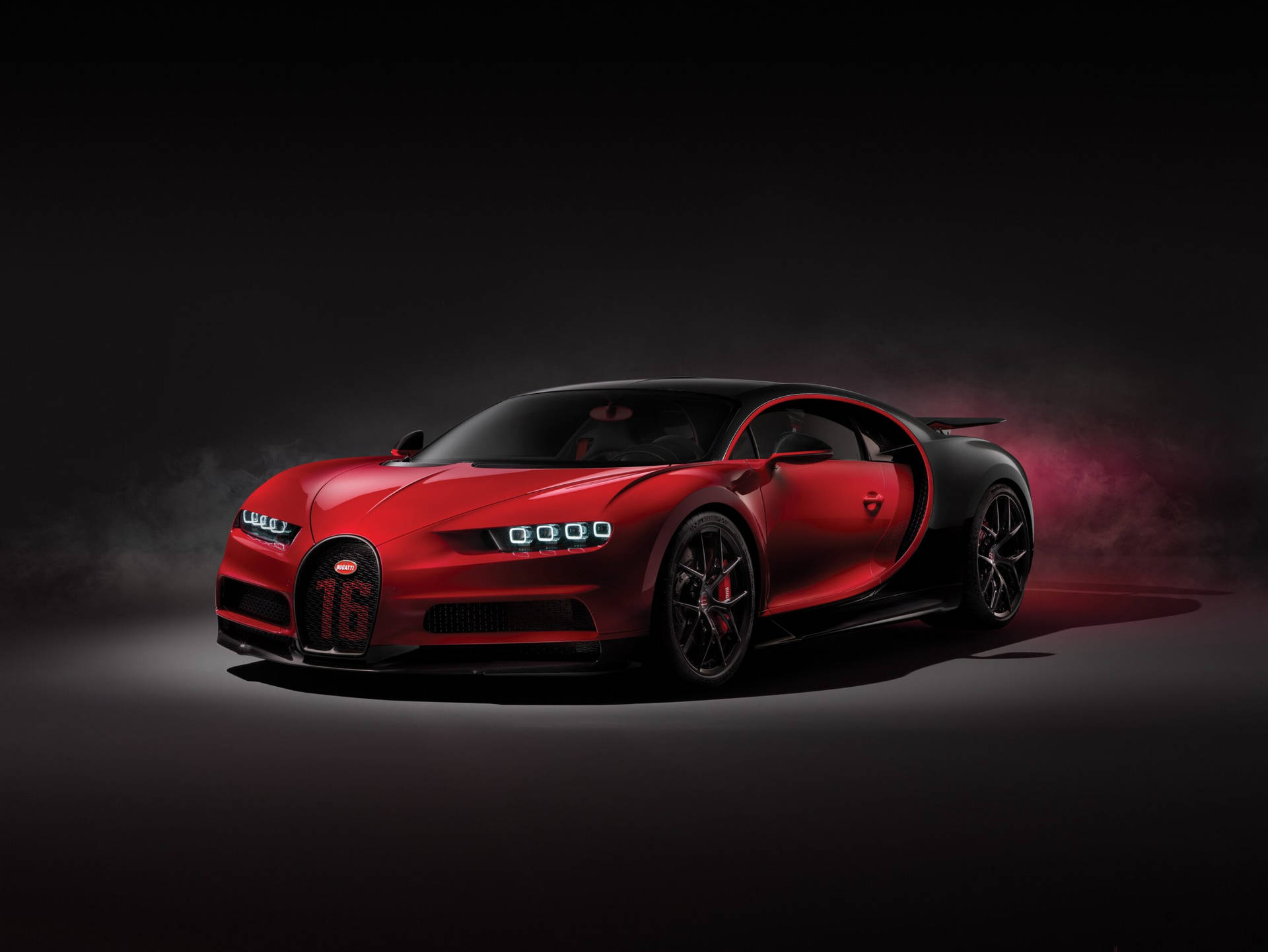 Cool Bugatti Chiron Sport In Red Wallpaper