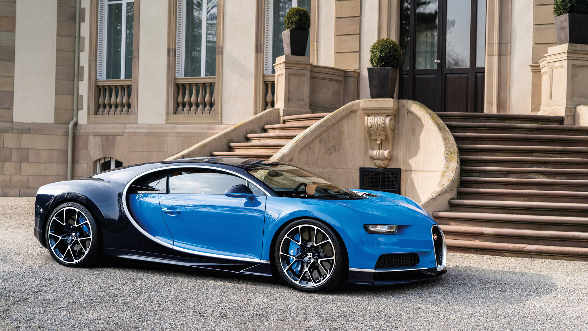 Cool Bugatti Chiron Sport Light Blue Wallpaper