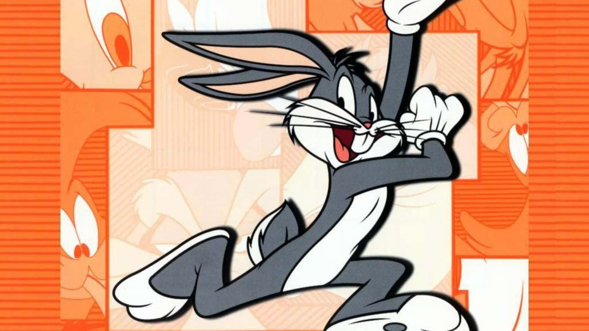 Sjove Bugs Bunny Lykkelig Løb langs den klassiske vej Wallpaper