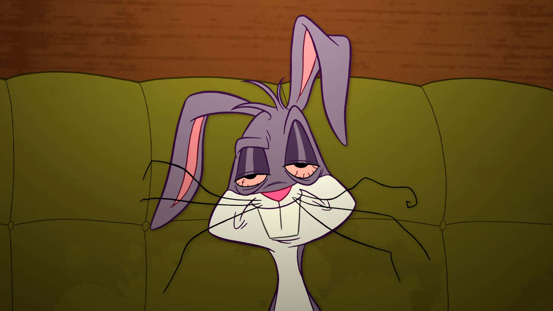 Kølig Bugs Bunny føler sig træt Wallpaper