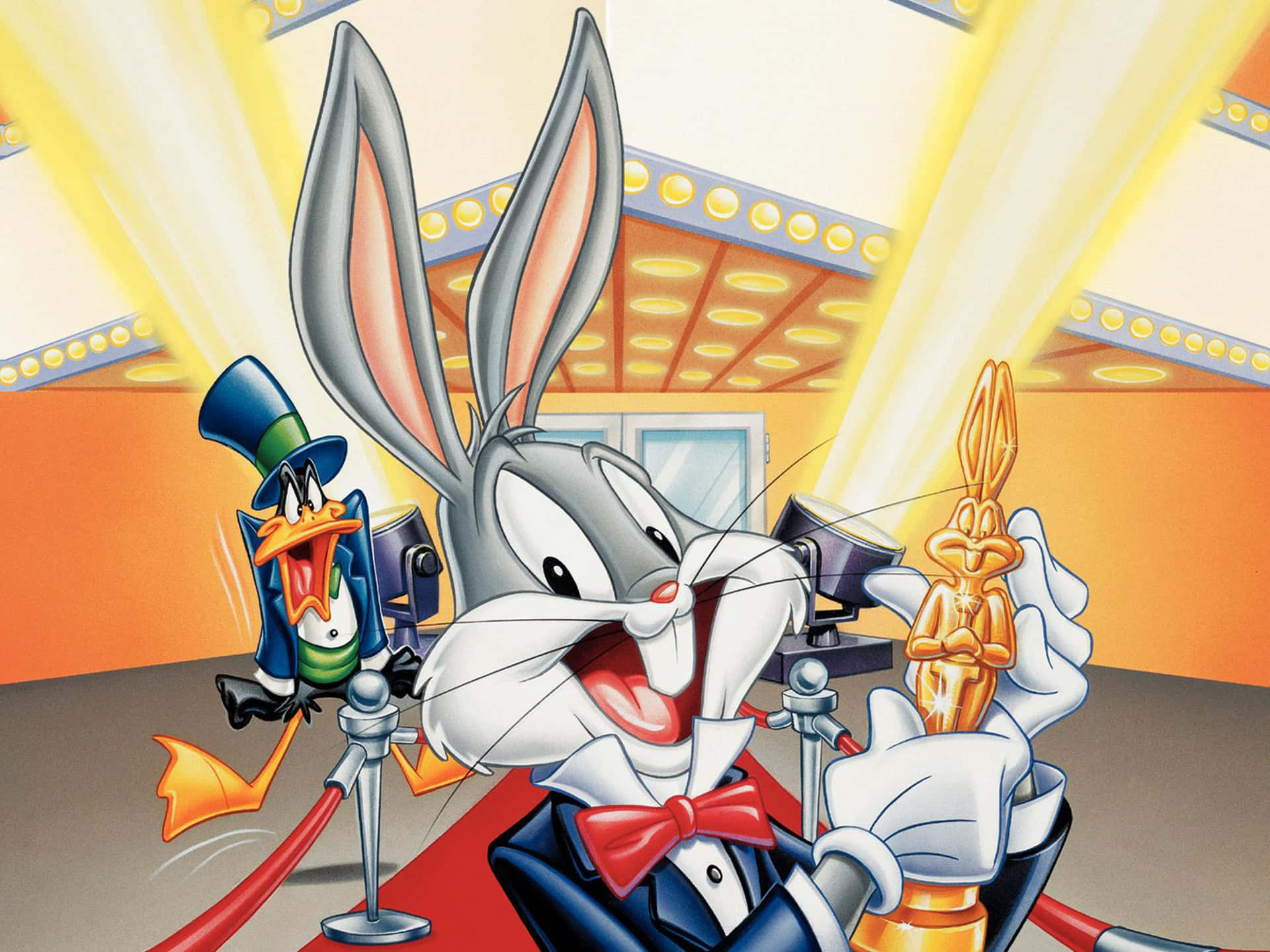 Elgenial Bugs Bunny Recibe Un Trofeo Fondo de pantalla
