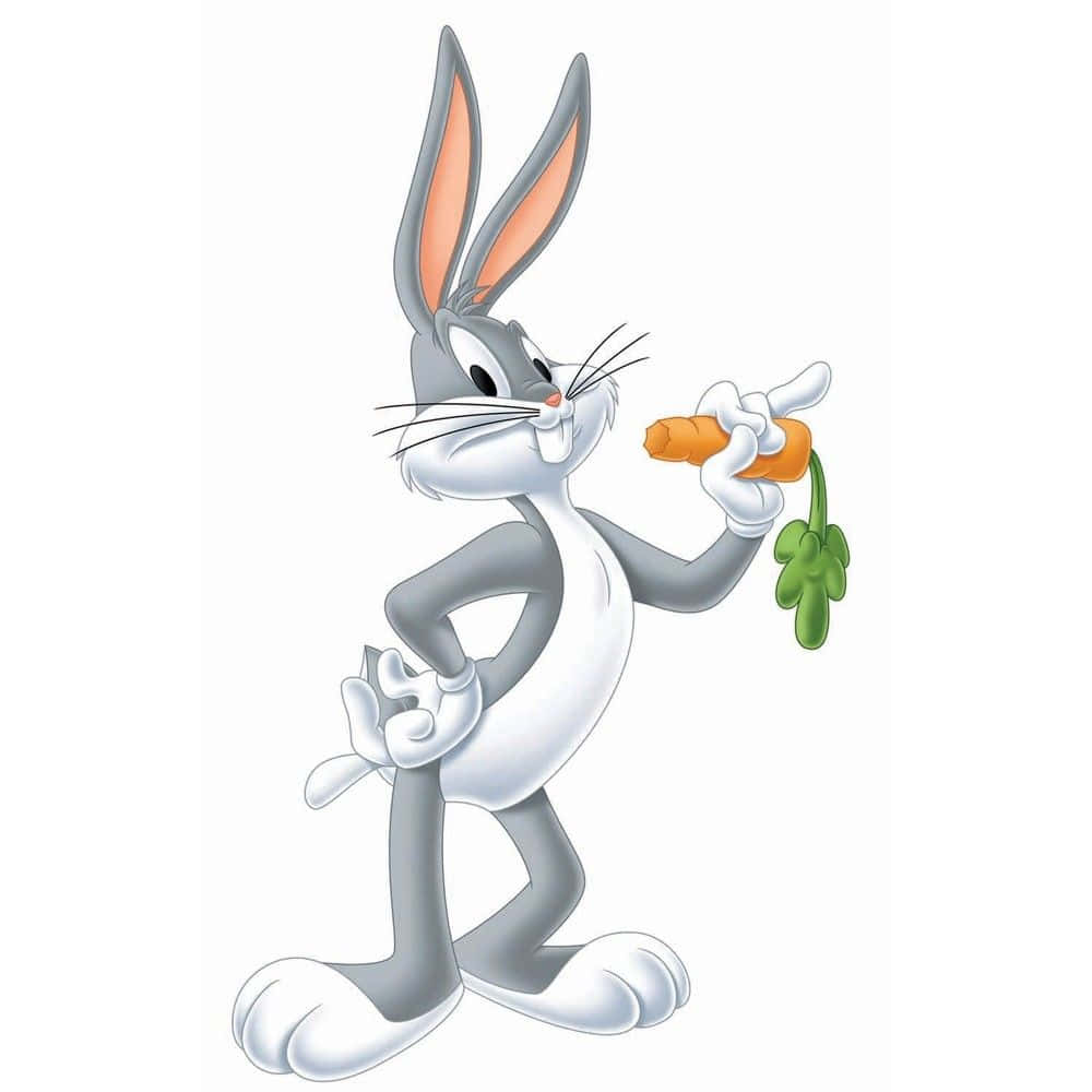 Coolabugs Bunny Som Äter Morot, I Sammanhanget Av Dator- Eller Mobilbakgrund. Wallpaper