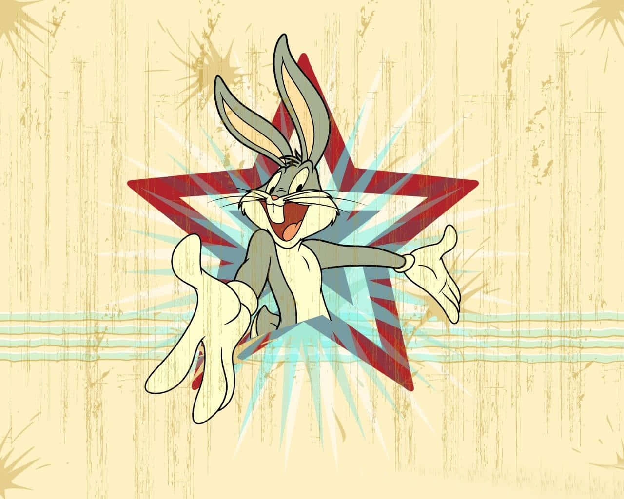 Sjove Bugs Bunny samlefigure Wallpaper