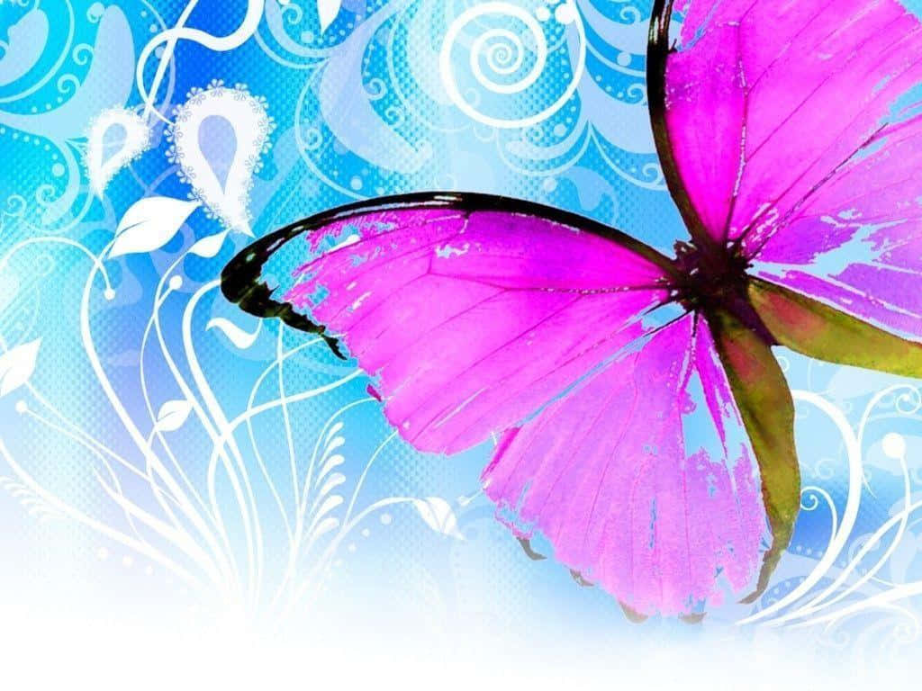 "A Closeup Of A Colorful Cool Butterfly" Wallpaper