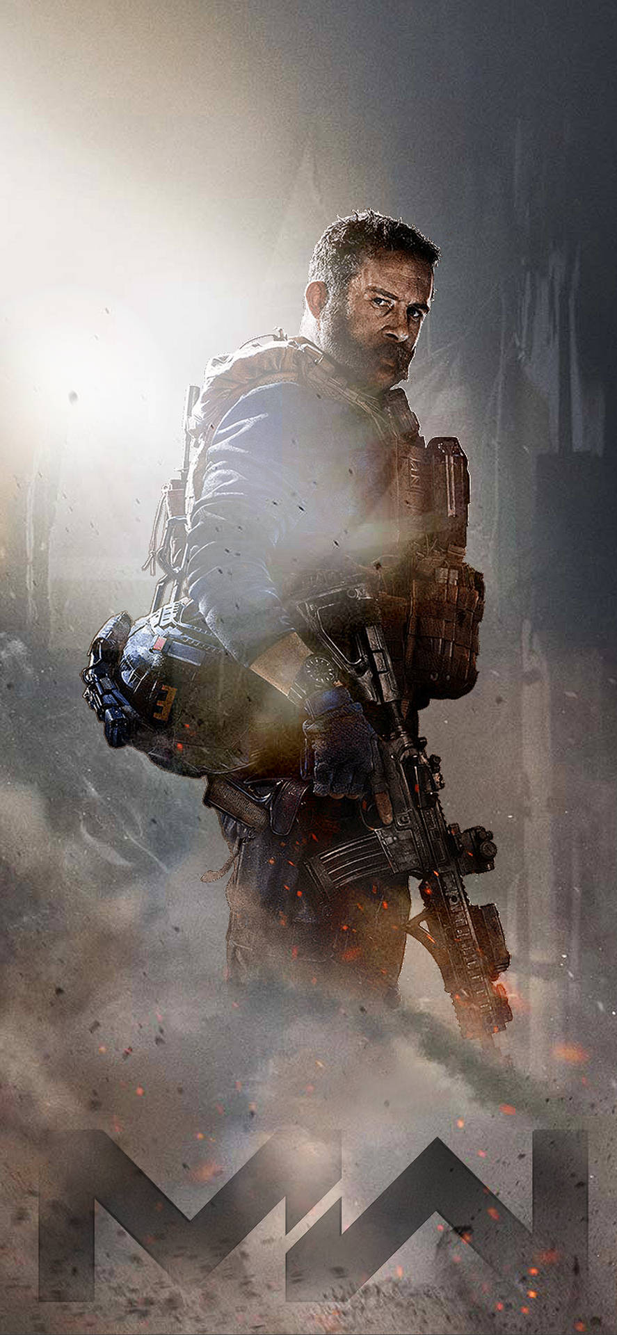 Download Cool Call Of Duty Modern Warfare Iphone Captain Price Wallpaper |  