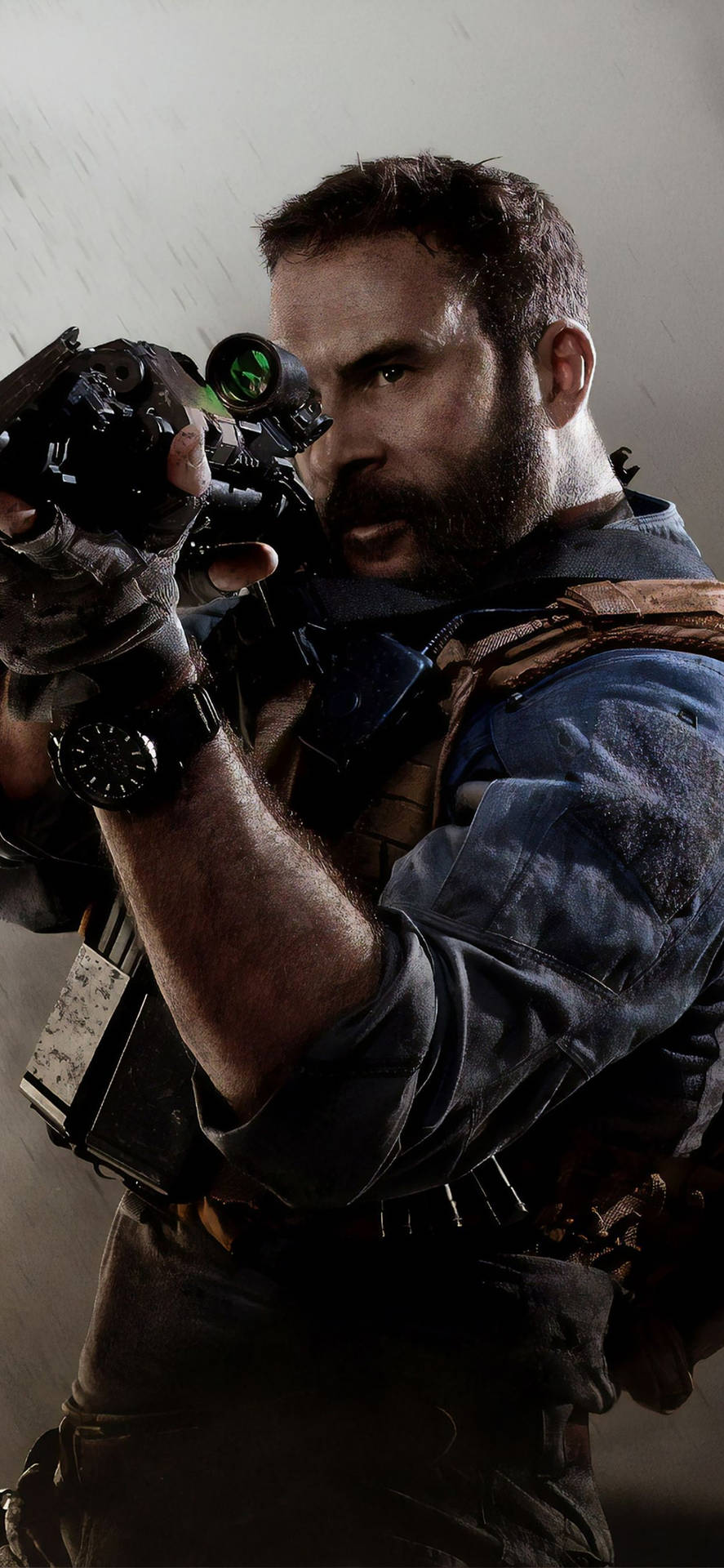 Cool Call Of Duty Modern Warfare Iphone Laser Gun Wallpaper
