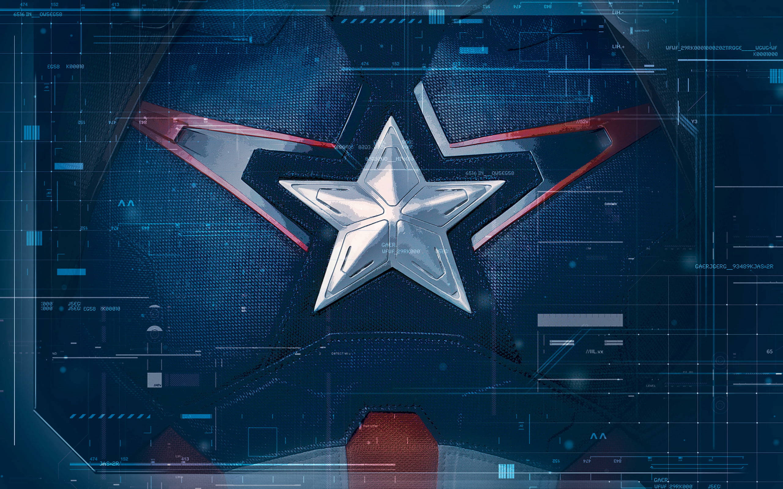 Cool Captain America Logo Tablet Background