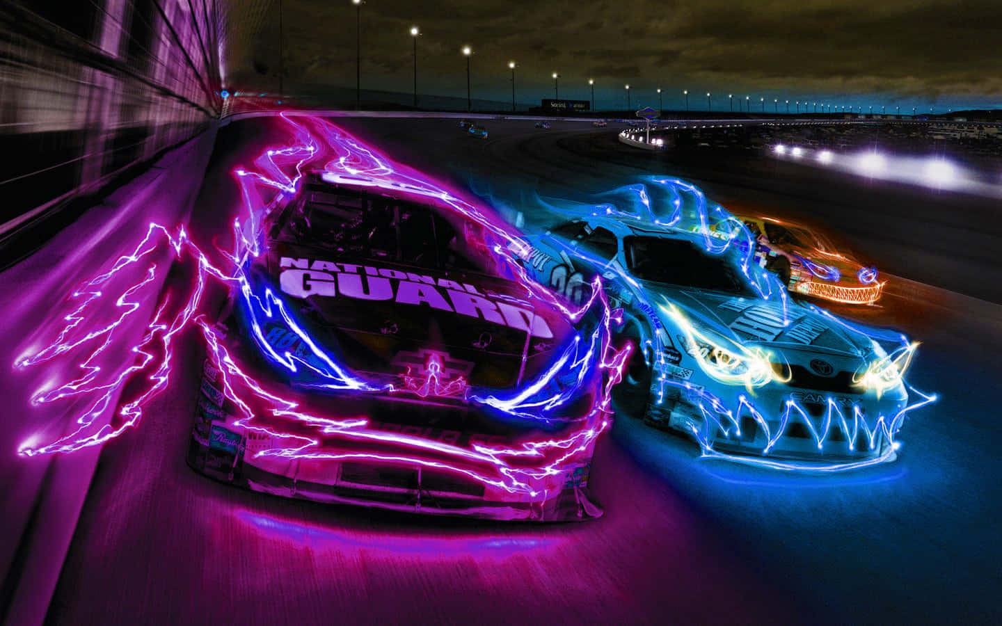 Cool Neon Car Race Picture