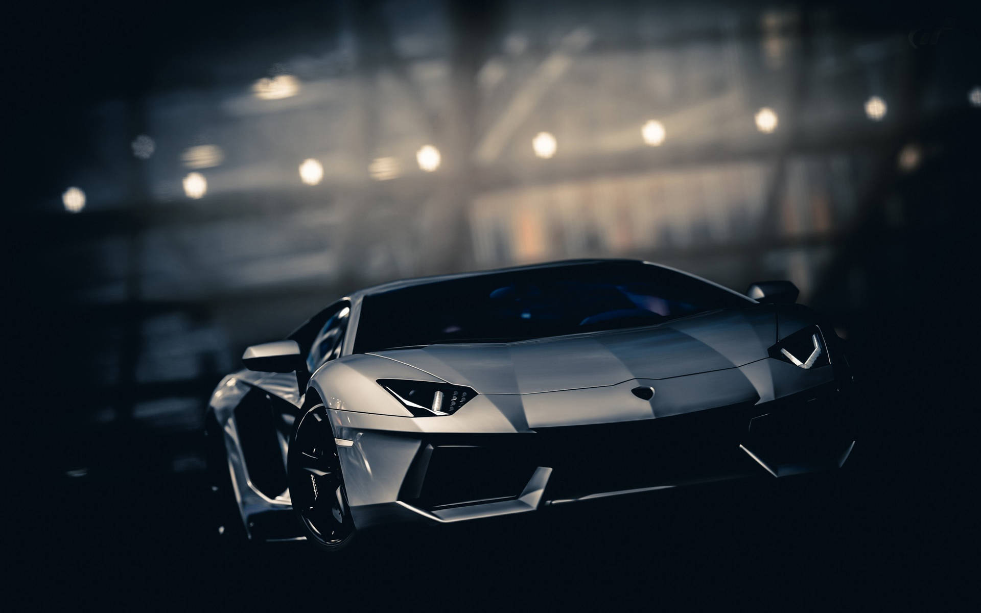 Cool Car Silver Lamborghini Background