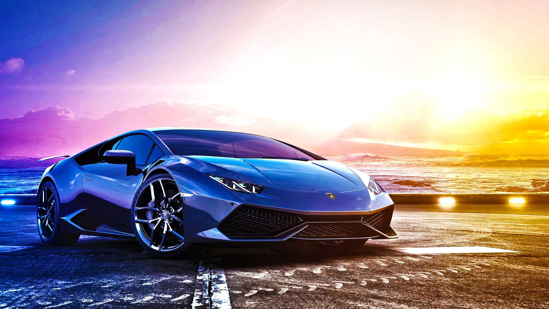 Seje Biler: Drømmende Lamborghini Wallpaper
