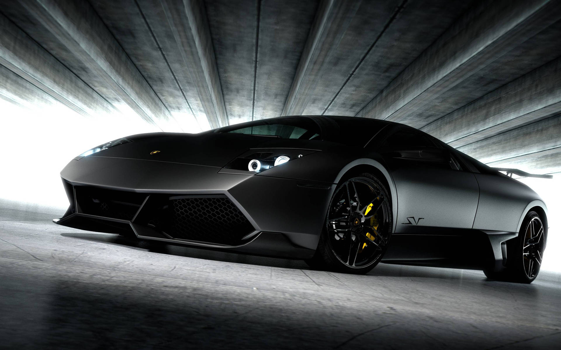 Kølige biler: Stilfulde og skarpe Lamborghini Wallpaper