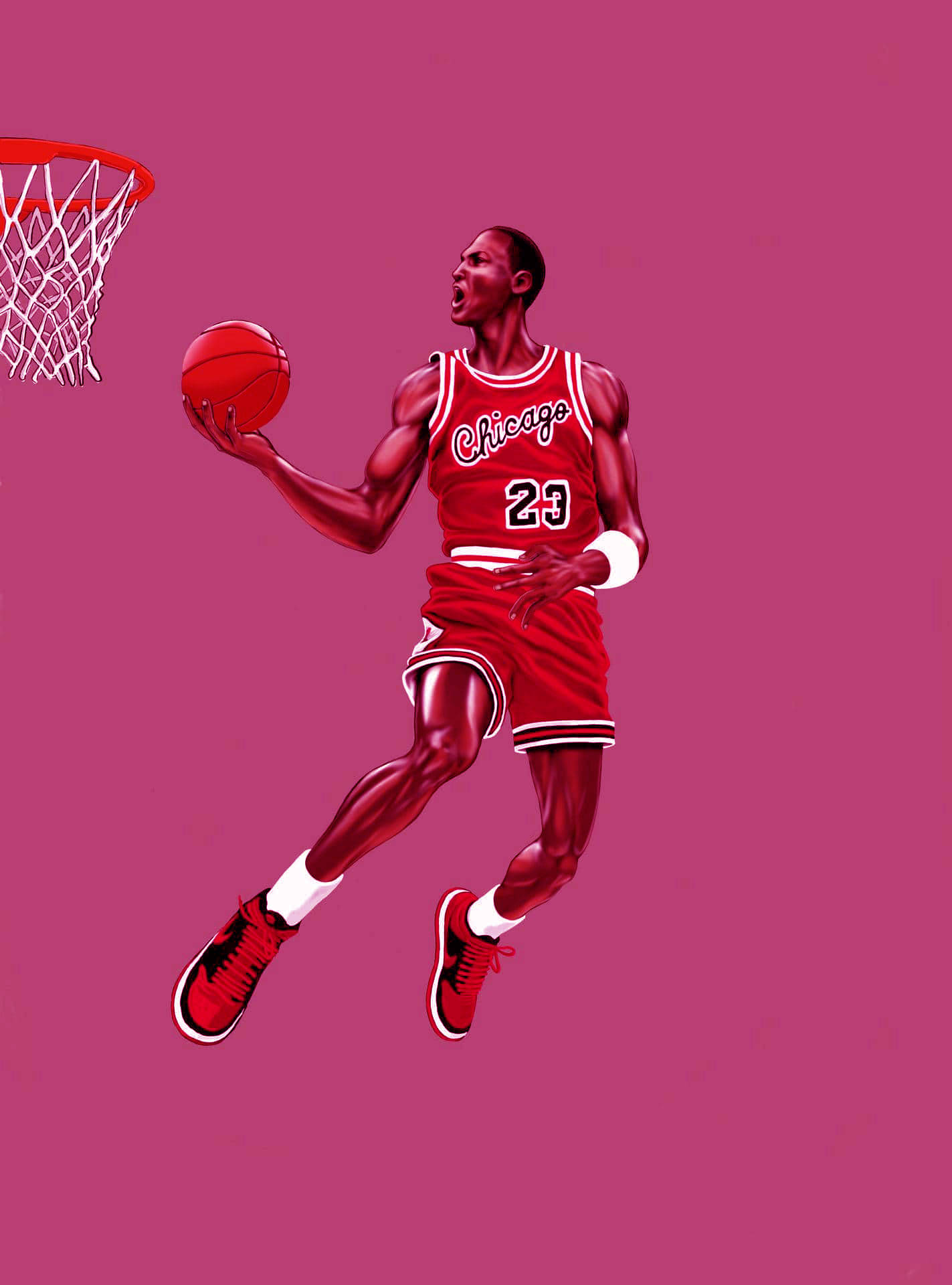 Cool Cartoon Michael Jordan Drawing Wallpaper