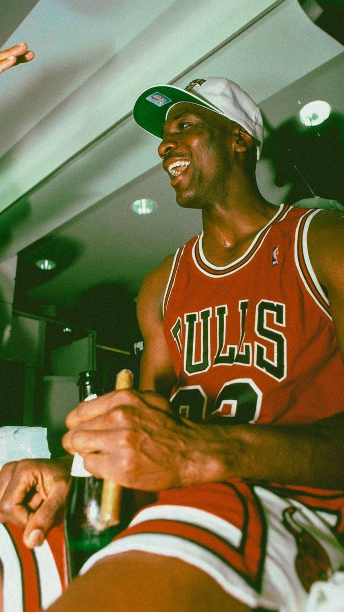 Cool Celebrating Michael Jordan Picture