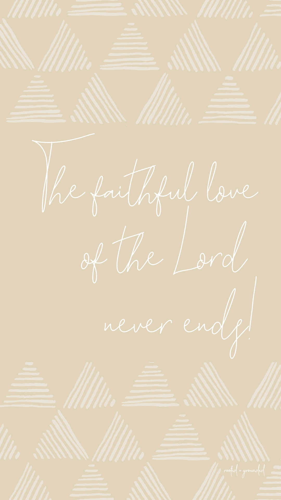 Guds trofaste kærlighed slutter aldrig Wallpaper