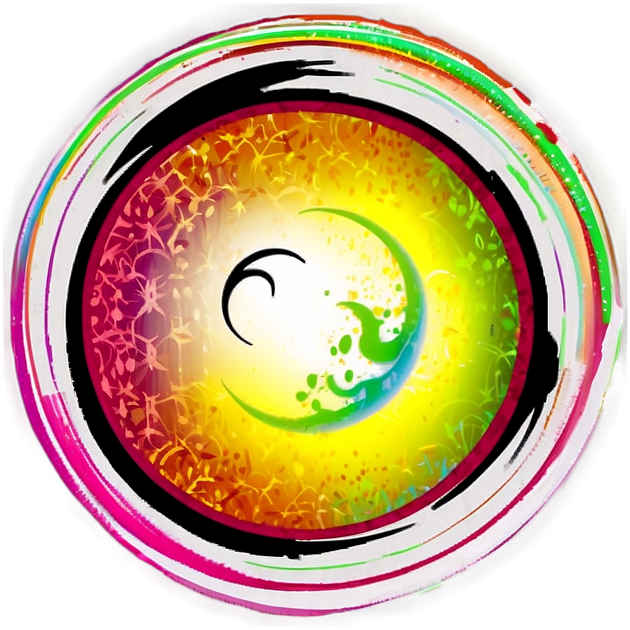 Cool Circle Print Png 06262024 PNG