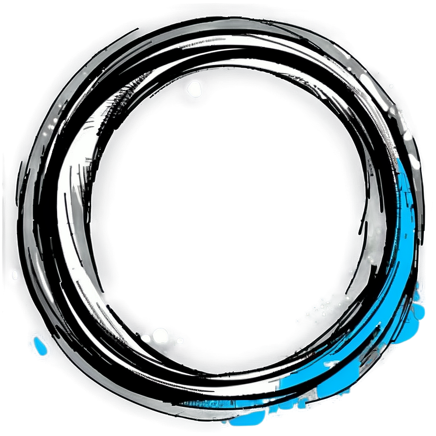 Cool Circle Sketch Png Sts44 PNG