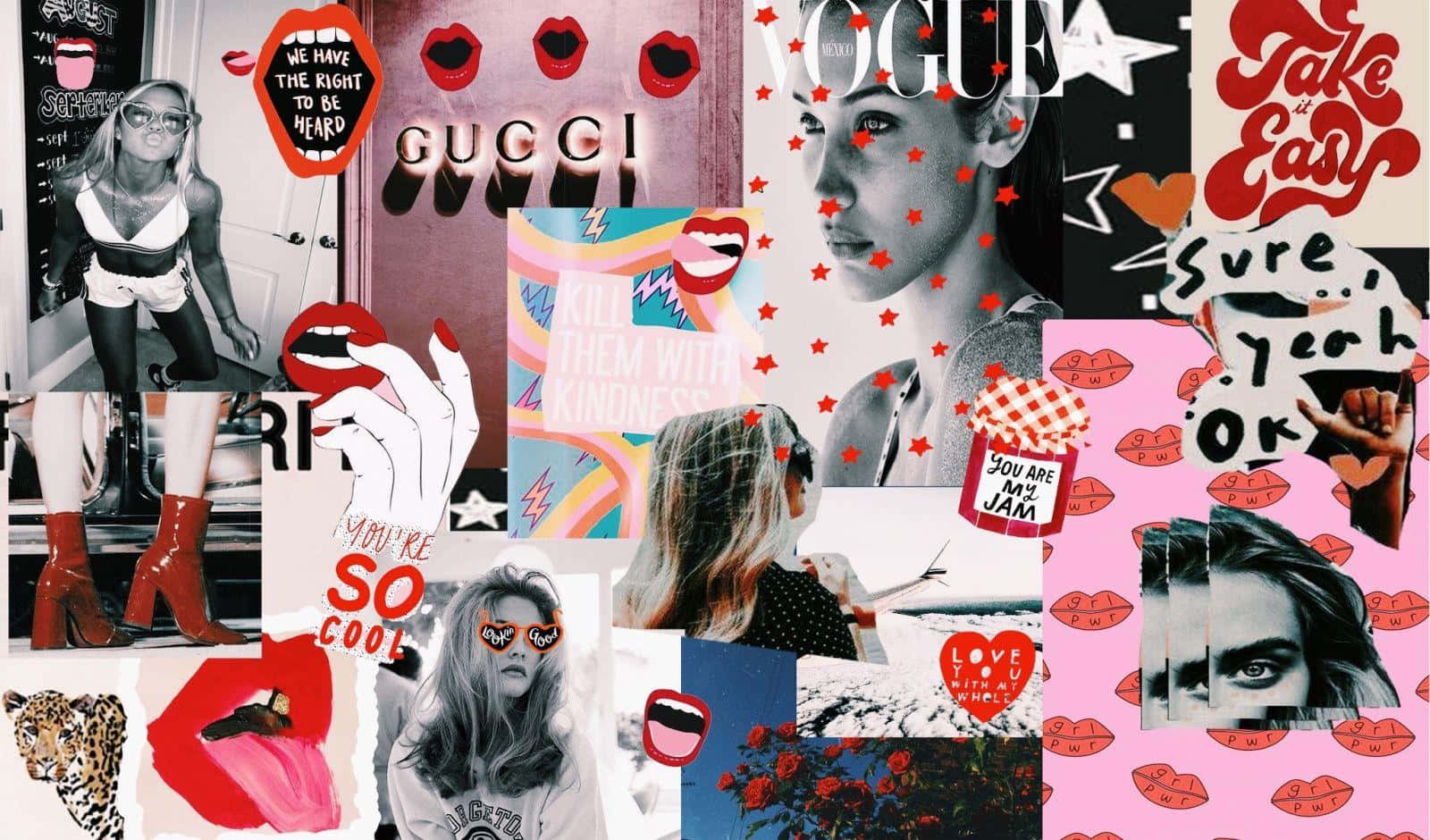 Erstellensie Eine Coole Collage, Die Einzigartig Zu Ihrem Stil Ist. Wallpaper