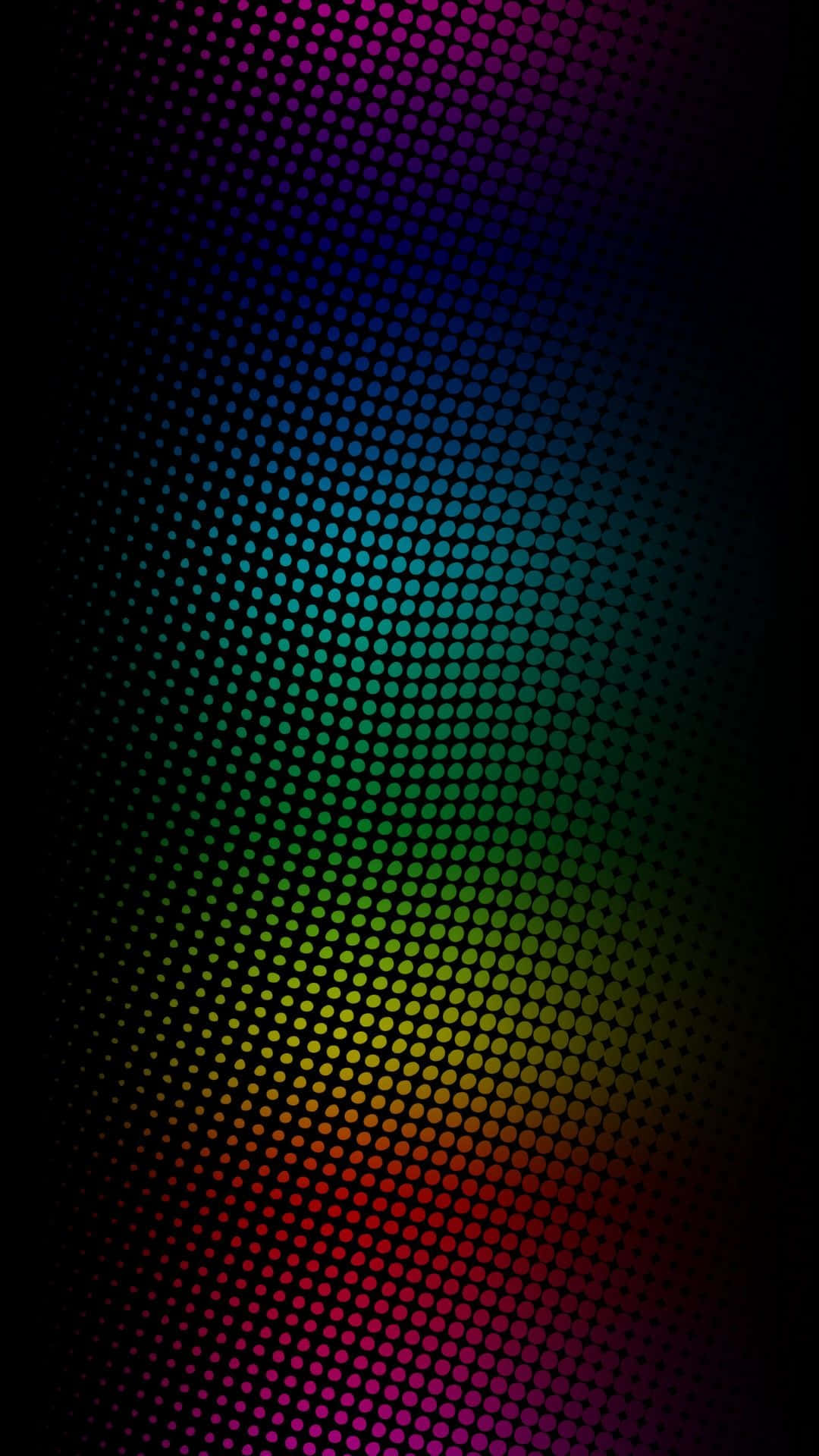 a colorful background with dots