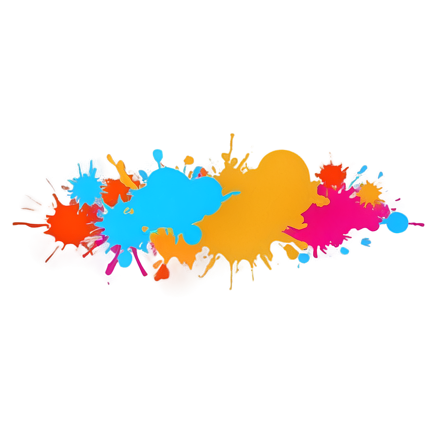 Cool Color Splash Design Png 06252024 PNG