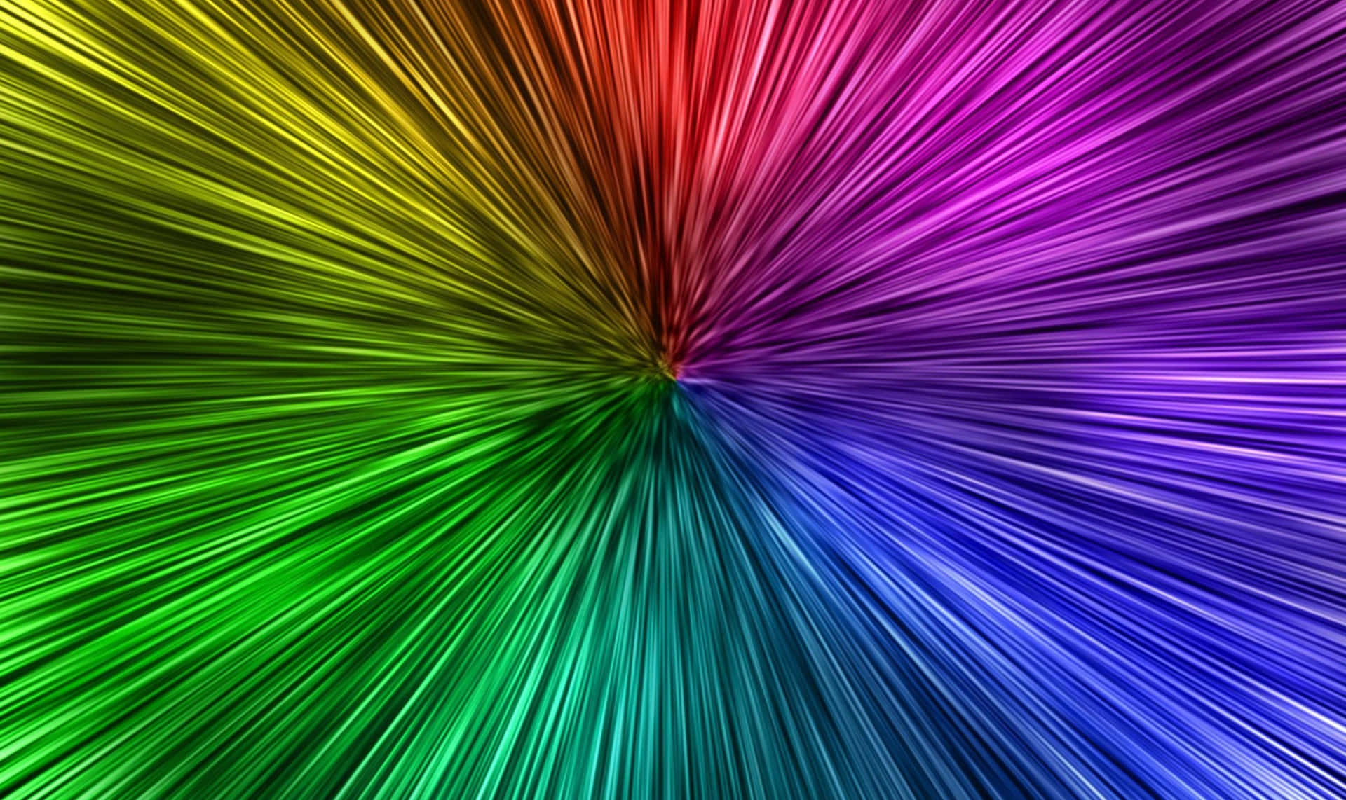 Cool Colored Neon Streaks Burst Abstract Wallpaper