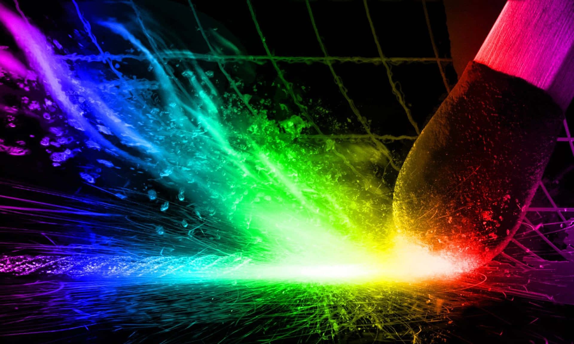 Frescoarte Digital En Primer Plano De Fósforo En Colores Llamativos. Fondo de pantalla