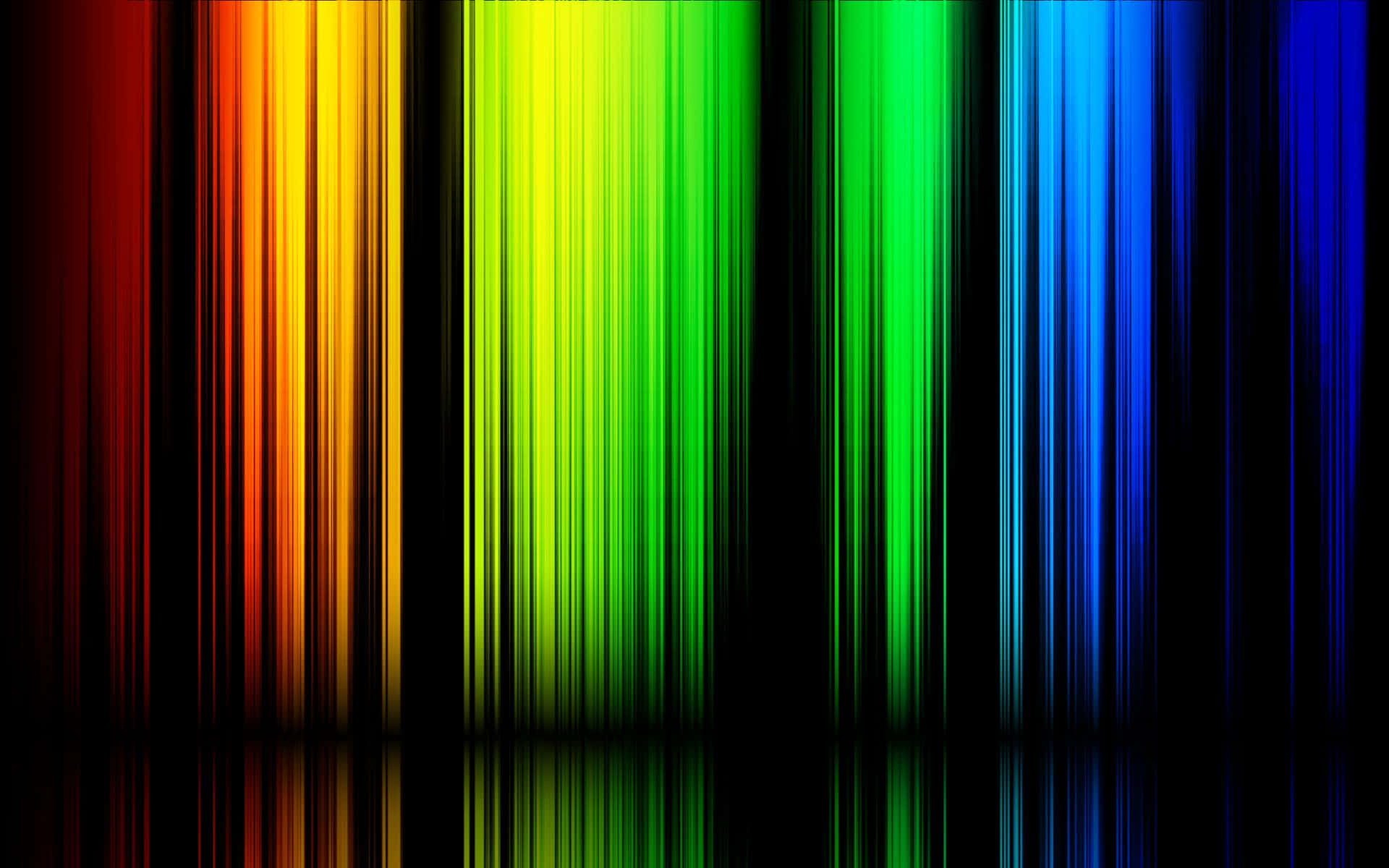 Digital Art Of Cool Colored Mirrored Stripes Wallpaper