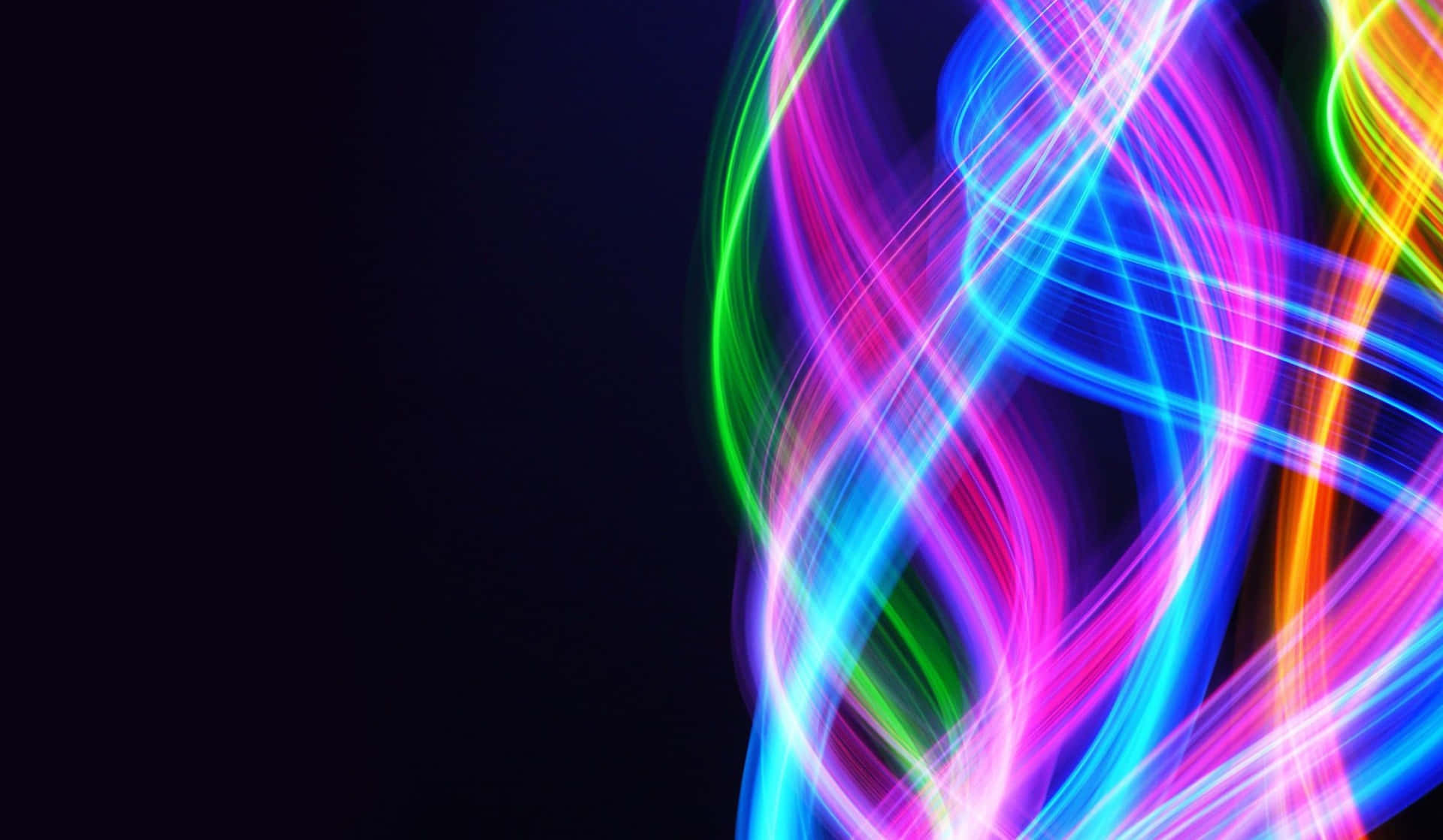 Digital Artwork Of Cool Colored Neon Abstract Wallpaper
