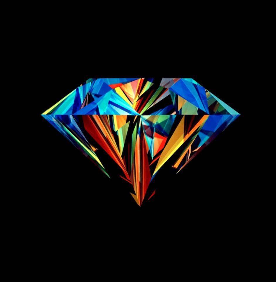 Download Cool Colorful 3d Diamond Wallpaper 