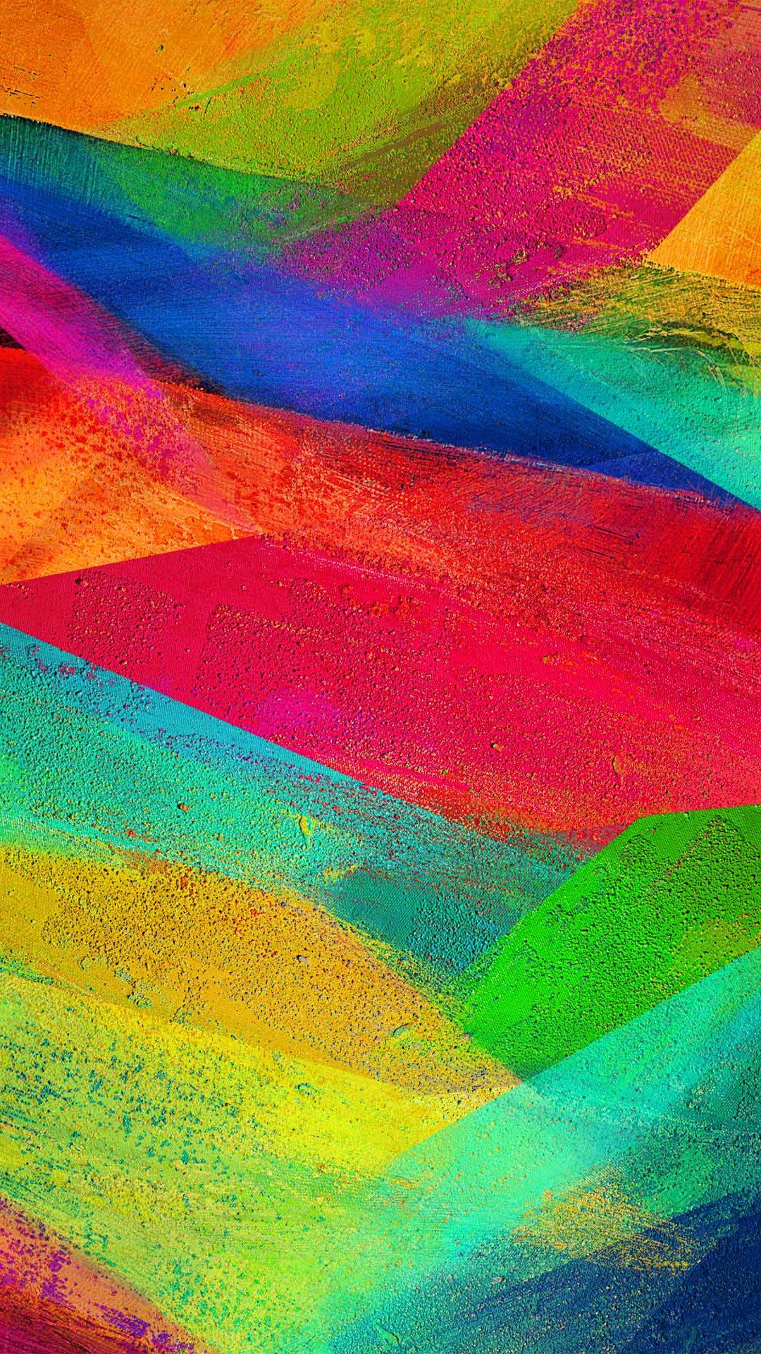 Kølige farverige abstrakte geometriske former Wallpaper
