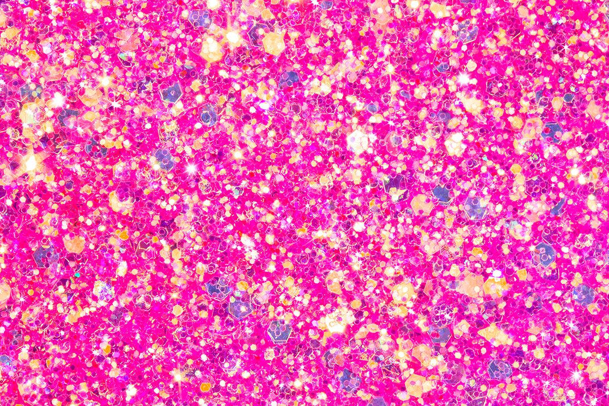 Cool Colors And Pink Glitters Wallpaper